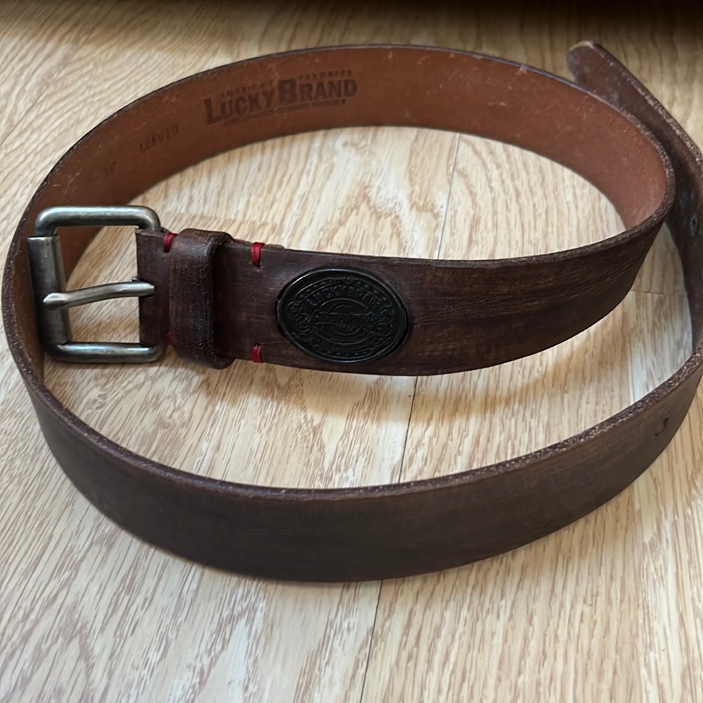 Lucky Brand Leather Belt Size 34